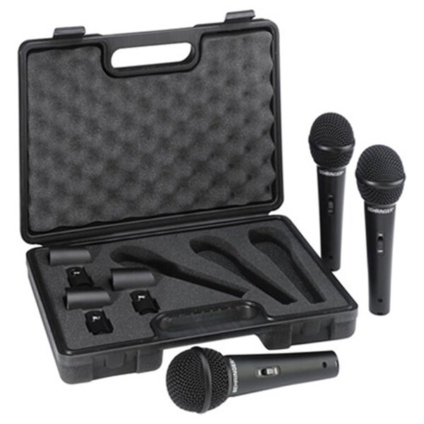 Behringer Ultravoice XM1800S Dynamic Cardioid Microphone (3-Pack)-image