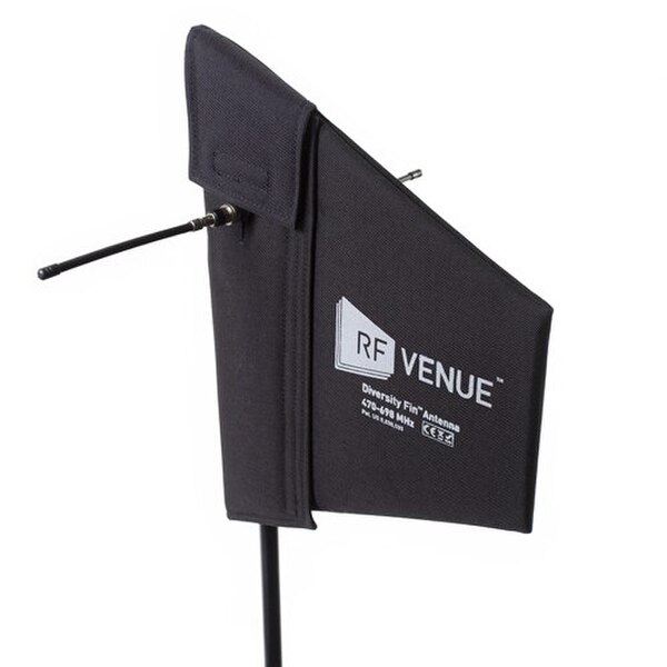 RF Venue Diversity Fin Antenna with Stand Mount for Wireless Microphone Systems 470 to 698 MHz-image